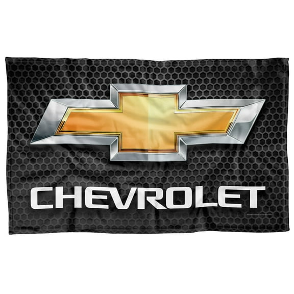 Chevy Blanket, 36'x58' Chrome Bowtie Fleece Blanket