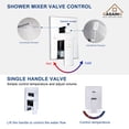 thumbnail image 6 of CASAINC 3-Spray Pattern 12 in. Ceiling Mount Shower System / Set Shower Head and Functional Handheld, Chrome (Valve Included), 6 of 10