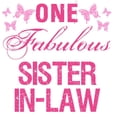 thumbnail image 2 of CafePress - One Fabulous Sister In Law -  Round Wood Ornament 4", 2 of 2