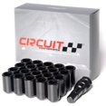 thumbnail image 1 of Circuit Performance Tuner Clé Crampons Gland Noir 12x1.25 Acier Forgé (20 Pcs + Outil), 1 of 5