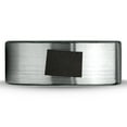 thumbnail image 2 of Tungsten Colorado The Centennial State Band Ring 8mm Men Women Comfort Fit Brushed Gray Flat Cut Black Polished, 2 of 4