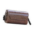 thumbnail image 1 of Camera Fotografía Fotografía bolsa bolso de cuerpo cruzado con bolsillos con de protección de la caja protectora a prueba de golpes PU Bolsa de Café, 1 of 9