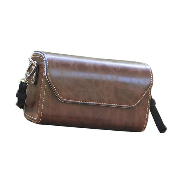Camera Fotografía Fotografía bolsa bolso de cuerpo cruzado con bolsillos con de protección de la caja protectora a prueba de golpes PU Bolsa de Café