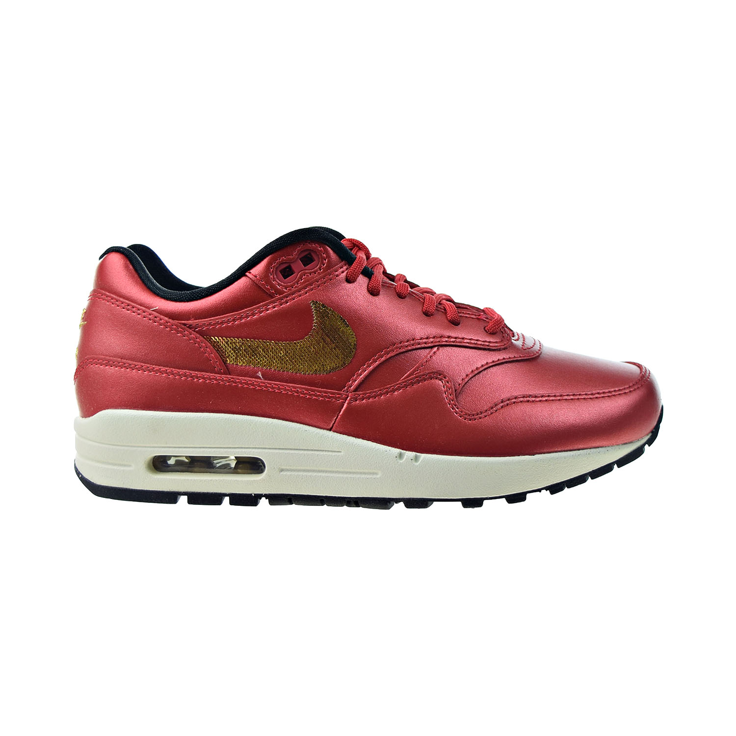 Nike Air Max 1 Women's Shoes University Red-Metallic Gold ct1149-600 - image 1 of 6