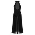thumbnail image 2 of YEAHDOR Girls Ballet Maxi Dress Sleeveless Ballerina Leotard Dress Modern Dance Costume Black 12, 2 of 6