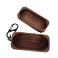 thumbnail image 2 of Estuches para auriculares con adorno de madera para mujeres y hombres, posición de carga reservada con hebilla, 2 of 9
