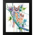 thumbnail image 2 of Wickstrom, Martin 12x14 Black Modern Framed Museum Art Print Titled - Momma and Baby Owl, 2 of 5