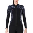 thumbnail image 1 of Sonducket DIVE SAIL 3MM Traje de neopreno Tops Neopreno Mantener caliente Trajes de neopreno Chaqueta a prueba de sol Trajes de buceo Buceo para aeróbic Deportes acuáticos mujer gris XXL Sonducket OD003290-20, 1 of 6