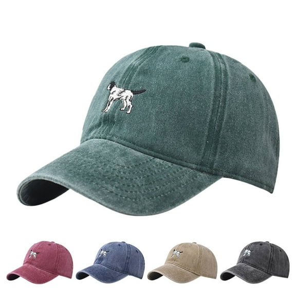 KLOY2K Playful Duck Hat with Detailed Dog Embroidery Patterns for Pet Lovers Who Enjoy Outdoor Adventures and Casual Wear,Black,One Size