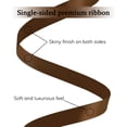 thumbnail image 3 of THEGLY 5/8 inchx 100 Yard Brown Satin Ribbon Perfect for Gift Wrapping,Weddings,Christmas,Easter,Floral Arrangements,Hair Styling,Invitation Decor & More, 3 of 8