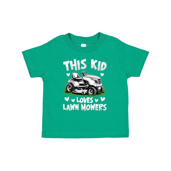 Inktastic This Kid Loves Lawn Mowers Boys or Girls Toddler T-Shirt