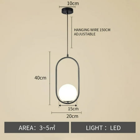 

CHNGYCX Circular Nordic Hanging Chandelier Light Pendant for Bedroom Restaurant Hotel Counter - Stylish Modern Elegant Lighting Fixture for Home and Commercial Use