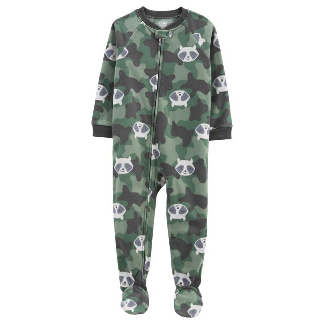 Mameluco Carter´s Child of Mine Verde Estampado mapache 2T