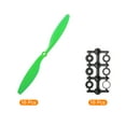 thumbnail image 3 of 1045 Propellers CW CCW 10x4.5 Prop 2-Vane Fixed-Wing Green Replacement Props with Adapter Rings, 16 Pack, 3 of 4