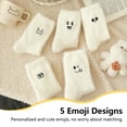 thumbnail image 5 of LDU Women's Thermal Crew Socks, Emoji Designs with Cozy Fleece Lining for Everyday Comfort, 6 Pairs, 5 of 8