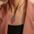 thumbnail image 1 of Collar para mujer, joyería para mujer, collar creativo con colgante de resina de estrella multicolor para mujer, regalo de joyería, collar de perlas, 1 of 3