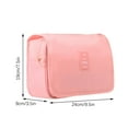 thumbnail image 3 of Portable Folding Toiletry Bag with Multifunctional Hooks, Large Capacity Makeup Organizer for Travel/Home, Multiple Compartments, Durable Spill-Resistant Fabric, Easy Carry Handle, 3 of 4