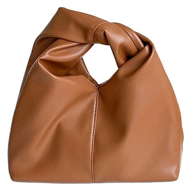 Bolso Bolso Nicho Alta Gama Bolso Nube Plisado Cuero Suave (marrón)