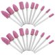 thumbnail image 1 of 100 brocas abrasivas para piedra de amolar, papel de lija abrasivo, rueda de lijado con aletas, cabezal de amolado, herramienta rotativa para pulir superficies y caras laterales., 1 of 6