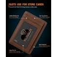 thumbnail image 4 of Tarjetero de piel Wallet RUNBOX Slim con bloqueo RFID, 4 of 6