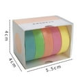 thumbnail image 5 of Guiexla 5 Rolls Decal Decorative Nice-looking Washi Macaron Hand Account Sticker Tape for Girls, 5 of 8