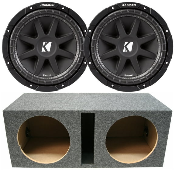 Harmony Accessory Master Kicker 43C104 10" Comp 150W Car Subwoofer with Vented Enclosure, 24" x 18" x 12", MDF