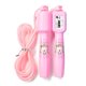 thumbnail image 1 of Dibujos animados rosa contando cuerda para saltar ajustable, 1 of 5