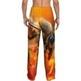 thumbnail image 3 of Daiia Honeybee On Vibrant Flower Men's Sleep Pant with Pockets and Drawstring,Pajama Pants-X-Large, 3 of 9