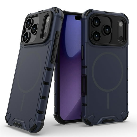 Funda para IPhone 17 Pro Max [Compatible con MagSafe] Funda Protectora para Teléfono de Color Sólido con Airbag de Grado Militar, Azul, para IPhone 17 Pro Max