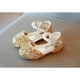 thumbnail image 5 of Kids Shoes Size 4 Girls Jelly Sandals Size 1 Heels Low Kids Shoes Princess Party Little Pumps Rhinestone Dance Dress Glitter Girls Sequins Sandals Girls Sandals Kid Slide Sandals Girls, 5 of 5