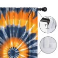 thumbnail image 4 of Blackout Kids Curtains,Orange Blue Tie Dye Mandala Pattern Childrens Insulated Curtains Set Of 2,Bedroom Essentials,Toddler Room Decor 42"x84", 4 of 5