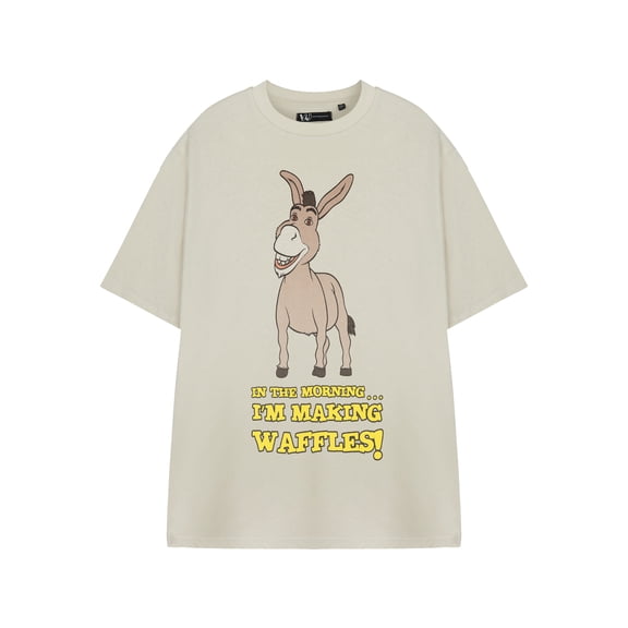 Shrek Donkey Unisex Oatmeal Short Sleeved T-Shirt | L | Made by Vanilla Underground