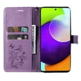 thumbnail image 4 of Dteck for Samsung Galaxy A53 5G Case Wallet,Women Flip Folio Cover with Butterfly Embossed PU Leather Kickstand Credit Card Holder Slots Magnetic Wrist Strap Purse for Samsung A53 5G,Purple, 4 of 7