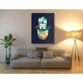 thumbnail image 3 of Epic Graffiti 'Colorful Home Hamsa' by Linda Woods, Canvas Wall Art, 40"x54", 3 of 3