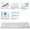 thumbnail image 3 of Teclado Bluetooth OMOTON para Mac, inalámbrico plateado, 3 of 8