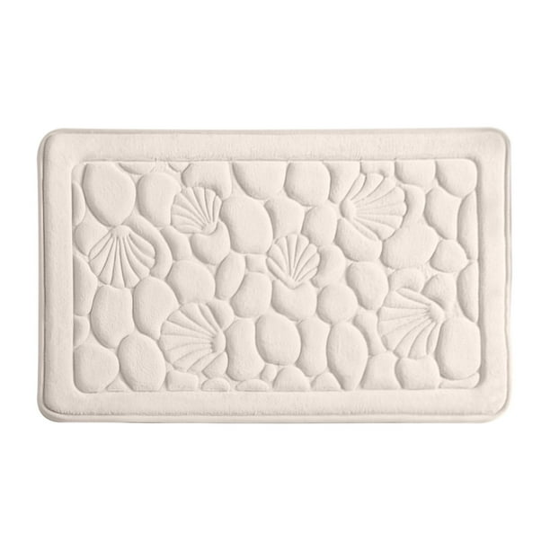 Alfombrilla de baño absorbente, lavable, suave, antideslizante, de secado rápido, alfombra de ducha afelpada para bañera, lavabo, tocador, baño del hogar