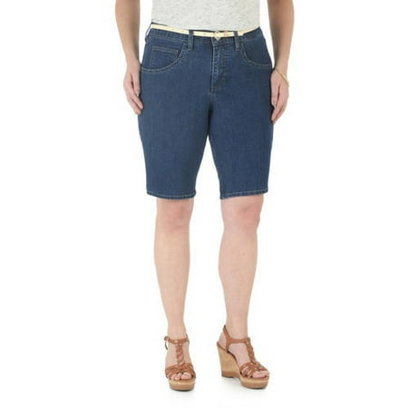 Women's Denim Belted Bermuda Short