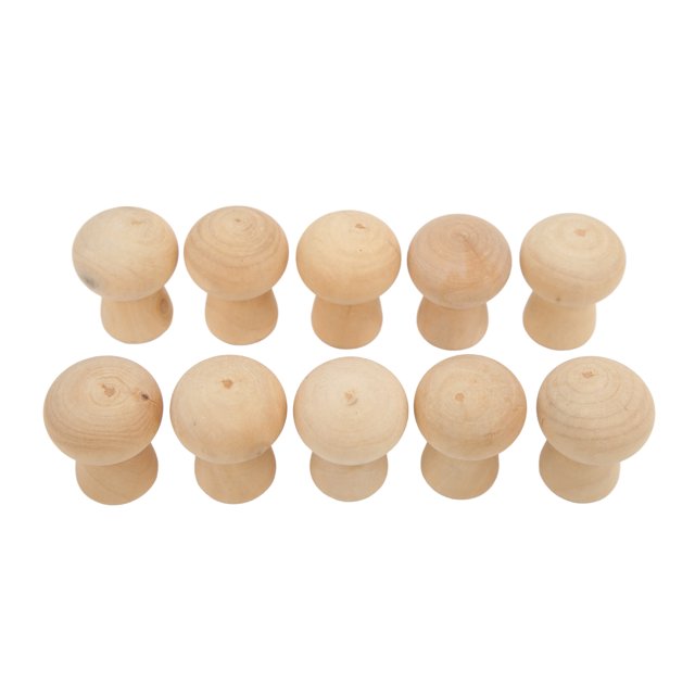10 Uds. Cuerpos de muecas de clavija cabeza de seta de madera sin terminar mueca de clavija juego de bebé cuerpos de mueca de peón cuerpos de madera de ngel de mueca de clavija