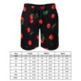 Cherry Fruit Pattern Men's Beach Shorts Pajama Shorts Swim Trunks with