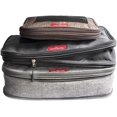 thumbnail image 1 of Compression Packing Cubes Luggage Organizers for Travel W/Double Zipper (Grey-Black-Brown 3 PC), 1 of 7