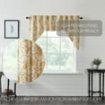 thumbnail image 4 of VHC Brands Dorset Prairie Swag Valance Curtain Panels, Floral, Navy, 36x36x18, Set of 2, 4 of 11