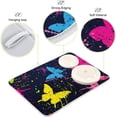 thumbnail image 4 of Coolnut Colorful Butterflies Dish Drying Mat for Kitchen, 16 x 18 Inch Microfiber Absorbent Dish Drying Pad, Machine Washable Kitchen Counter Protect Mats, 4 of 7