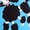 Blue, variant on Girls Summer Poodle Skirt with Elastic Waist and Full Swing Hem for Dance 3-6 Years
