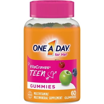 One A Day Teen for Her Multi Gummies, 60 Count