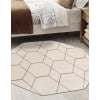 thumbnail image 5 of Unique Loom Trellis Frieze Collection Area Rug - Geometric (5' Octagon Ivory/Gray), 5 of 7