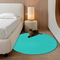 thumbnail image 3 of Turquoise 3ft Area Rug, Modern Pure Turquoise Washable Non-Slip Small Round Rugs for Entryway Bedroom Kitchen, Soft Circle Carpet for Dining Room, Playroom Nursery Rug, 3 of 9