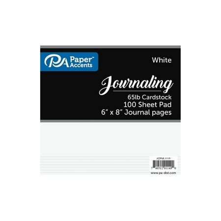 UPC: 0740512011490 | Paper Accents Cardstock Pad 6 x 8  Journaling White 100pc
