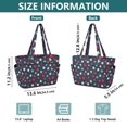 thumbnail image 4 of FORMRS Tote Bag for Women Quilted Large Capacity Travel Work Carry On Shoulder Handbag, Red White Stars, 4 of 7