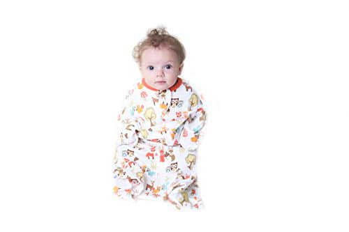 Perfect Baby Boy & Girl Swaddle Transition Sleepsuit Cozy Zip Sleepsuit Pyjamas for Baby’s Good Night’s Sleep Small, 12-19 lbs, 25-29 inches, Classic Grey Sleeping Baby Zipadee-Zip 