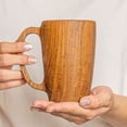 thumbnail image 2 of Teak Wood Coffee Mug 4-Pack, 2 of 5